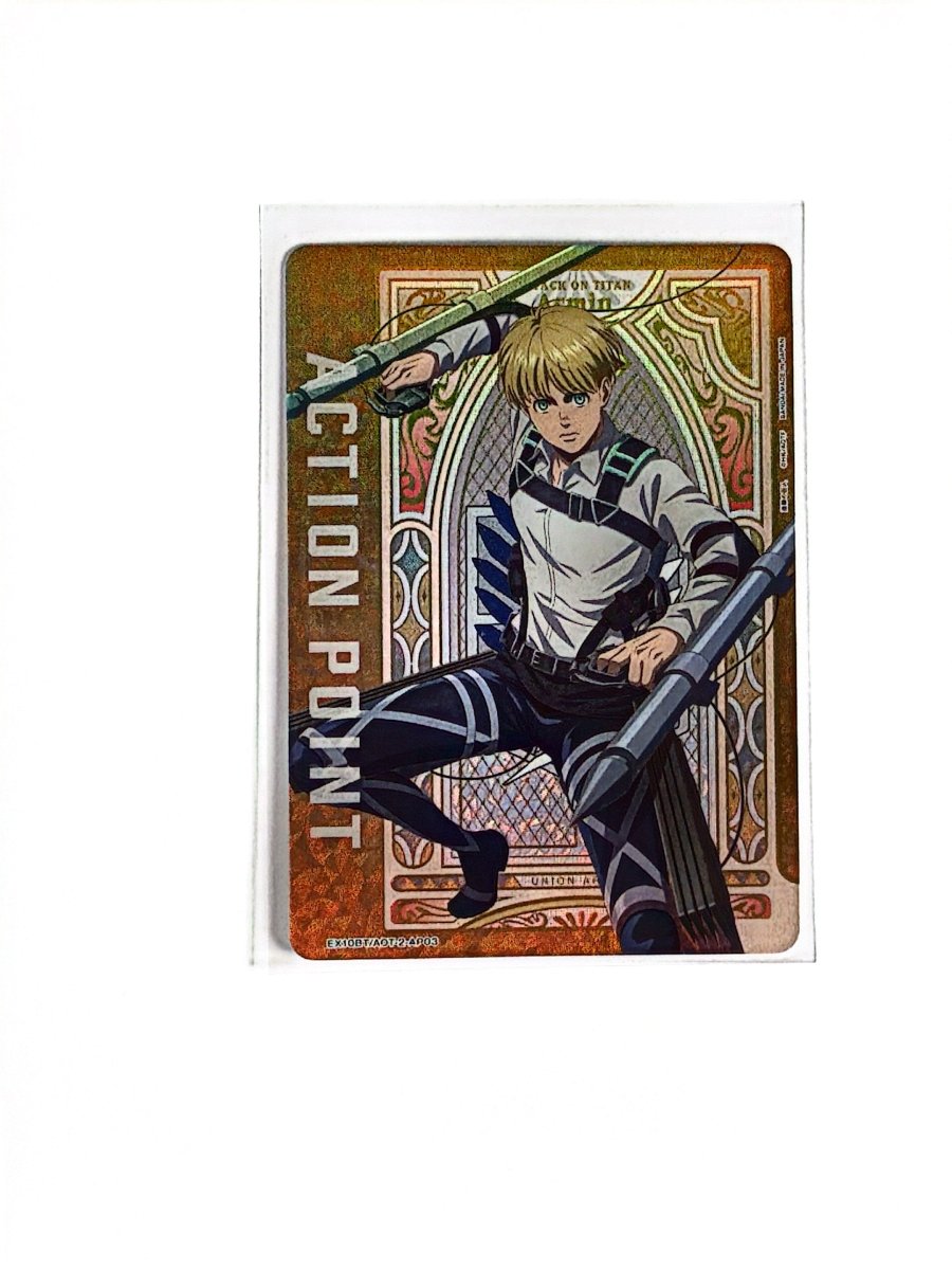 Union Arena - Attack on Titan - Action Point Bundle (3 Textured Cards) Eren, Mikasa, Armin by TCGDON on MYNTED