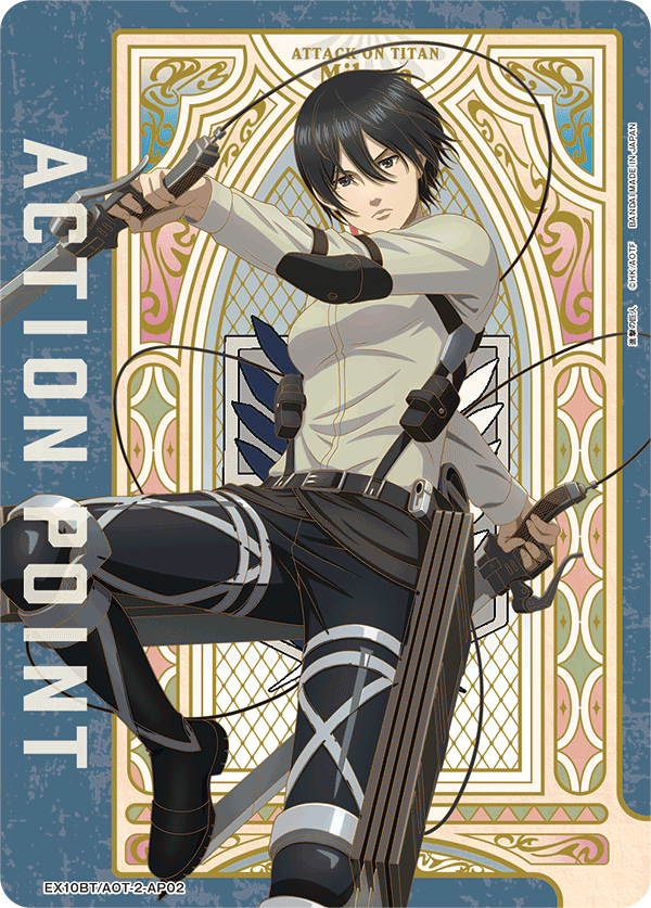 Union Arena - Attack on Titan - Action Point Bundle (3 Textured Cards) Eren, Mikasa, Armin by TCGDON on MYNTED