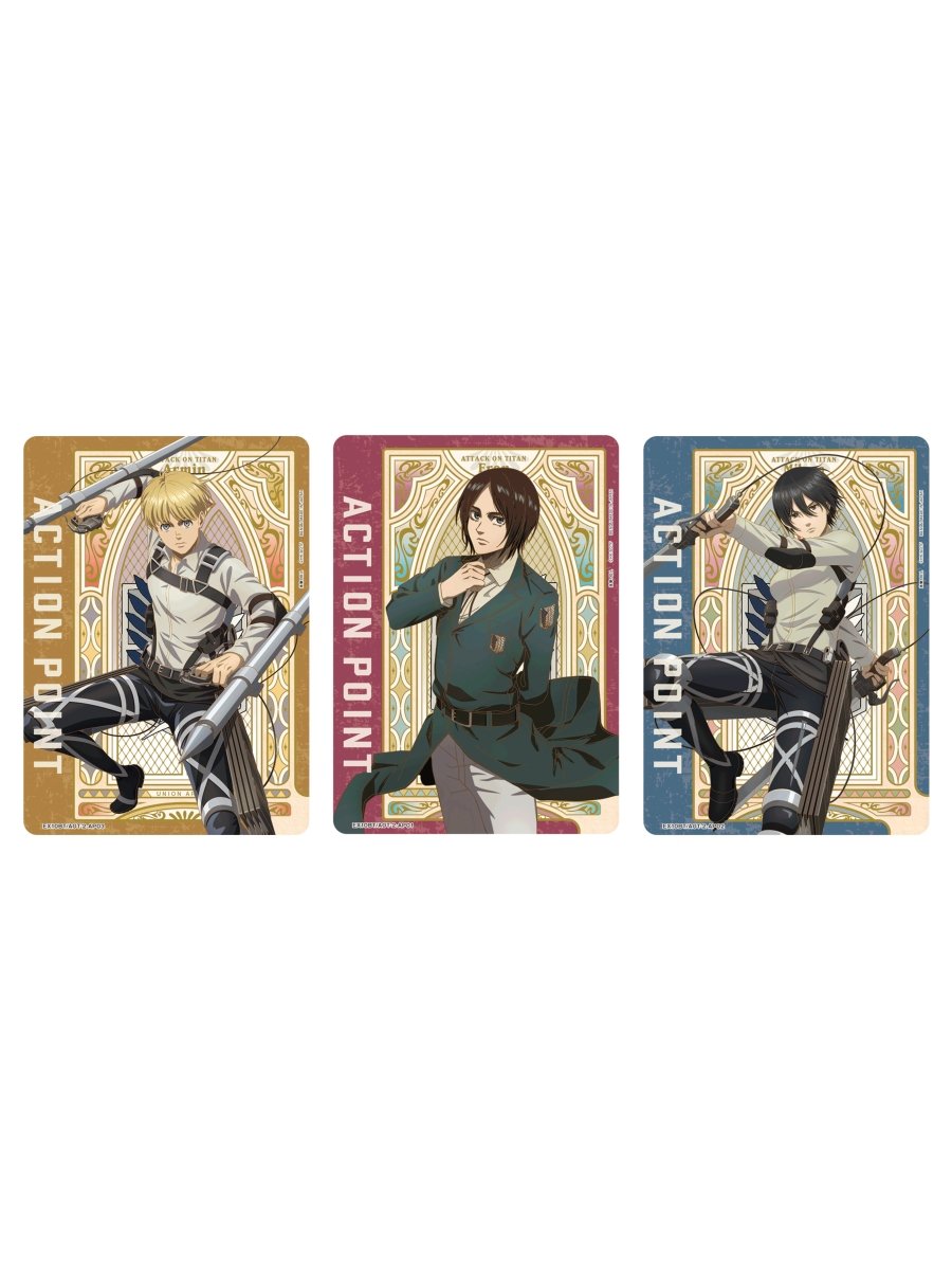 Union Arena - Attack on Titan - Action Point Bundle (3 Textured Cards) Eren, Mikasa, Armin by TCGDON on MYNTED