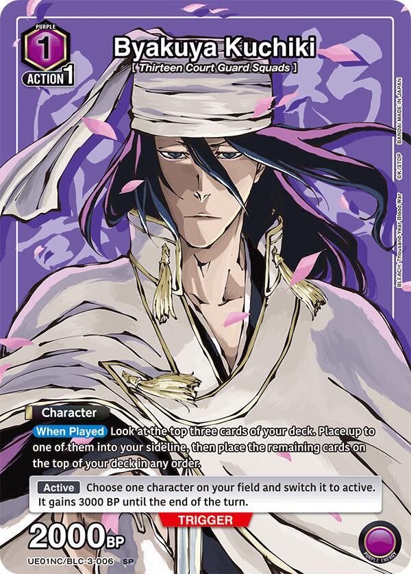 Union Arena - Bleach - Byakuya Kuchiki - UE01NC: New Card Selection: BLEACH: Thousand - Year Blood War (UE01NC) by TCGDON on MYNTED