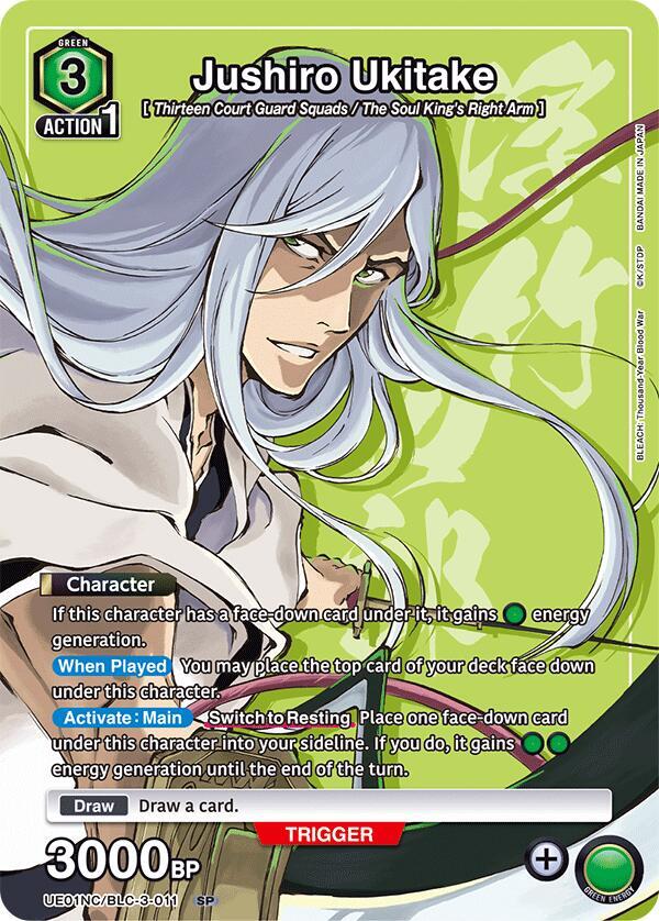 Union Arena - Bleach - Jushiro Ukitake - UE01NC: New Card Selection: BLEACH: Thousand - Year Blood War (UE01NC) by TCGDON on MYNTED