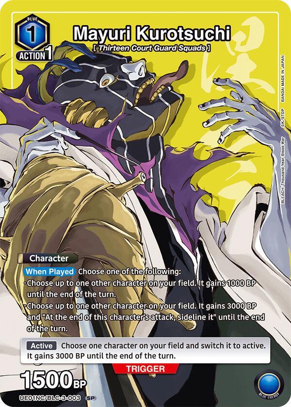 Union Arena - Bleach - Mayuri Kurotsuchi - UE01NC: New Card Selection: BLEACH: Thousand - Year Blood War (UE01NC) by TCGDON on MYNTED