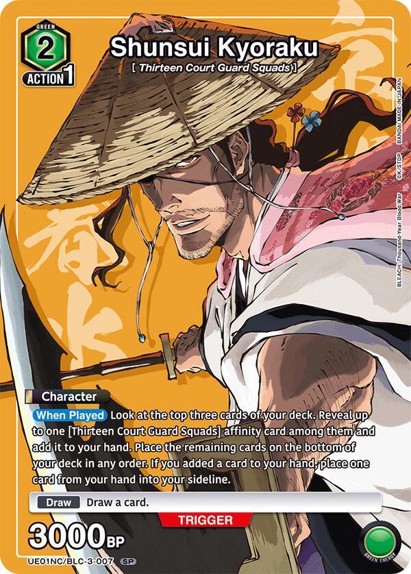Union Arena - Bleach - Shunsui Kyoraku - UE01NC: New Card Selection: BLEACH: Thousand - Year Blood War (UE01NC) by TCGDON on MYNTED