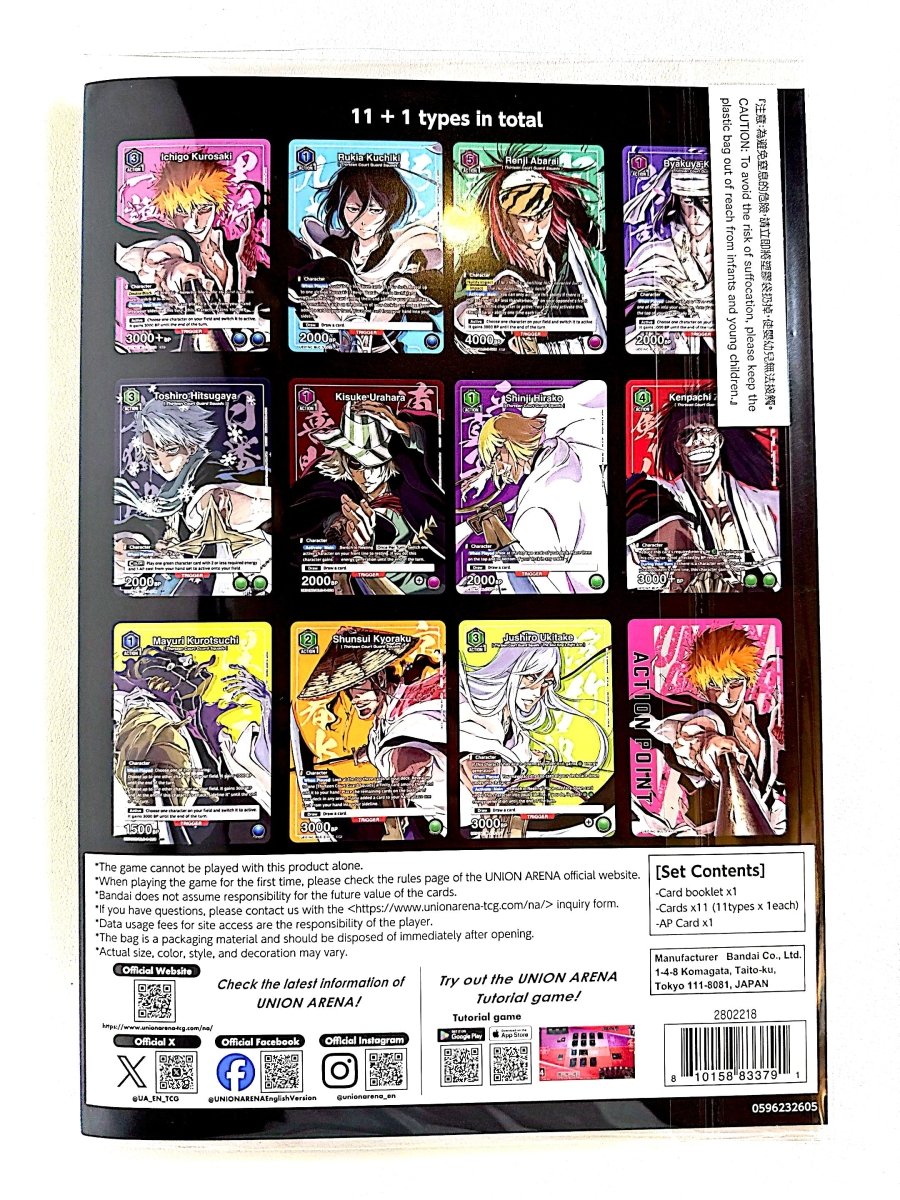 Union Arena - BLEACH: Thousand - Year Blood War - New Card Selection - English Version - UE01NC by TCGDON on MYNTED