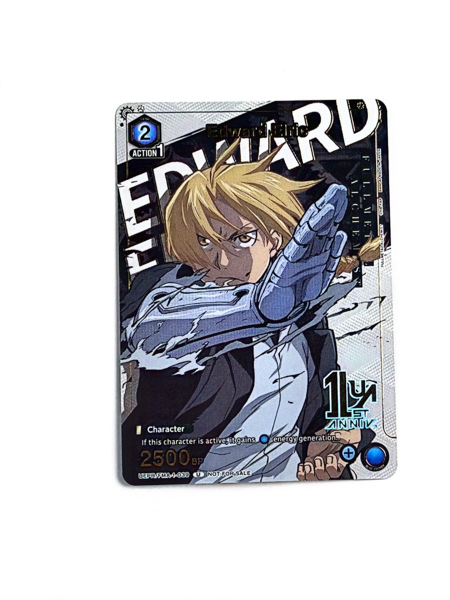Union Arena - FMA - Edward Elric (039) (Gold Ver) (1st Anniversary Pack) - Union Arena Promotion Cards (UEPR) by TCGDON on MYNTED
