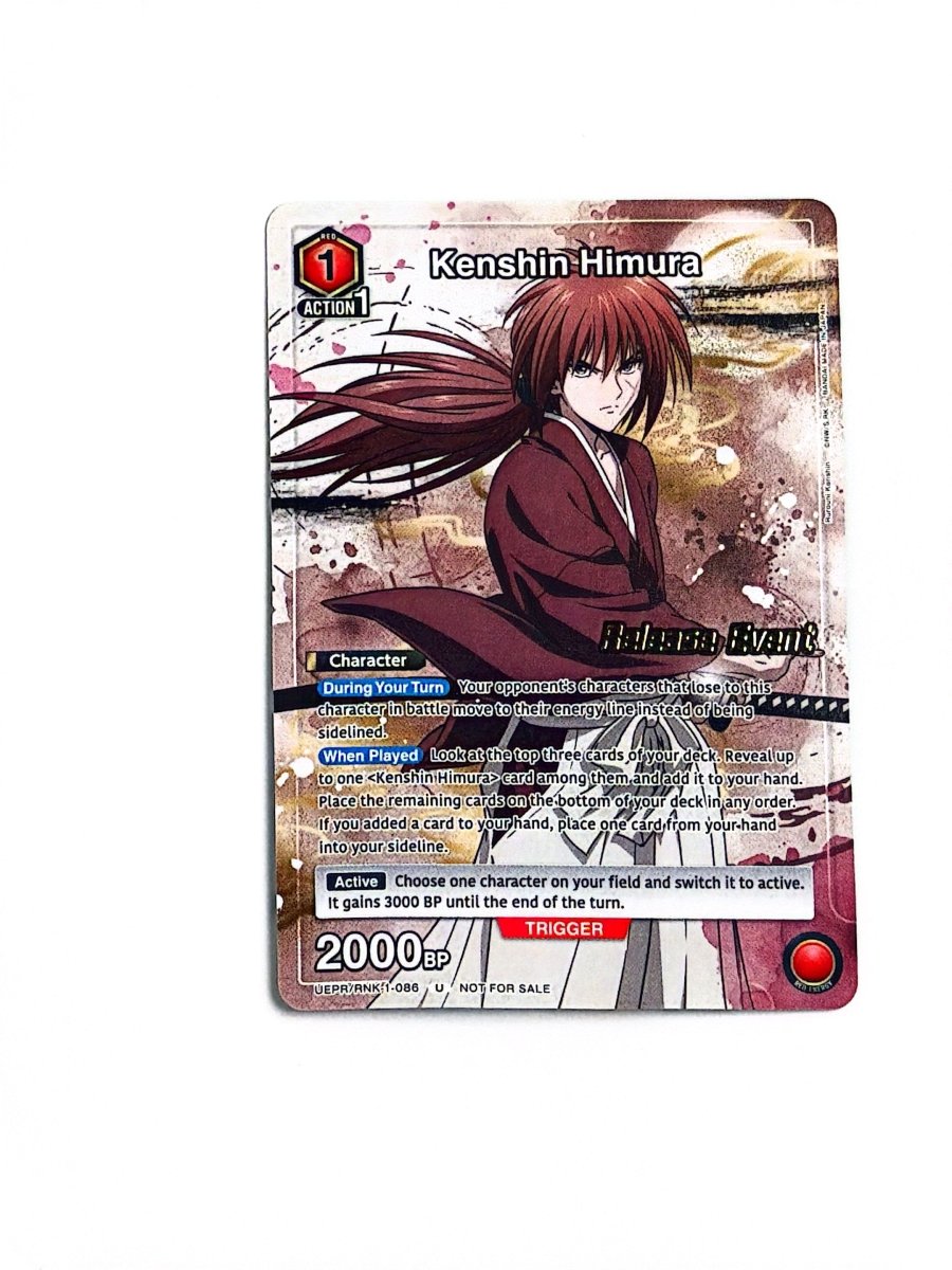Union Arena - Kenshin Himura (Release Event Participation) - UE11BT: Rurouni Kenshin Release Event Cards (UE11BT_RE) by TCGDON on MYNTED