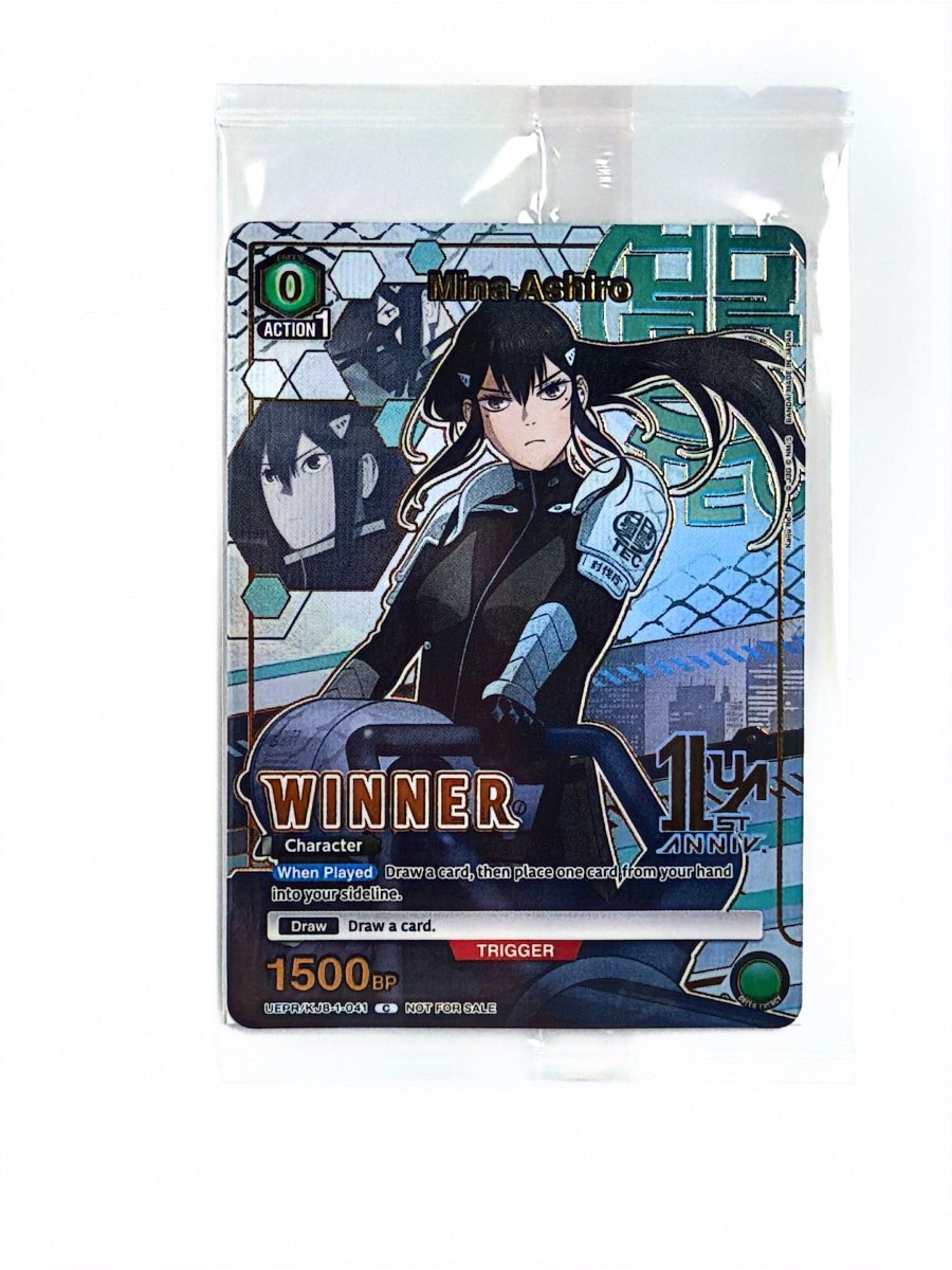 Union Arena - Mina Ashiro (041) (Winner) - Union Arena Promotion Cards (UEPR) (Sealed) by TCGDON on MYNTED
