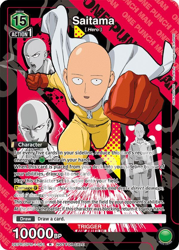 Union Arena - One - Punch Man - Saitama (061) (Foiled) - Union Arena Promotion Cards (UEPR) by TCGDON on MYNTED