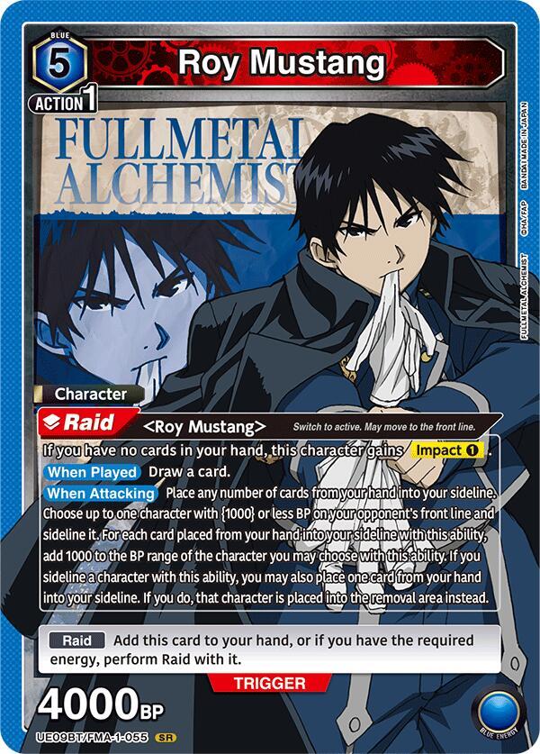 Union Arena - Roy Mustang (055) - UE09BT: FULLMETAL ALCHEMIST (UE09BT) by TCGDON on MYNTED