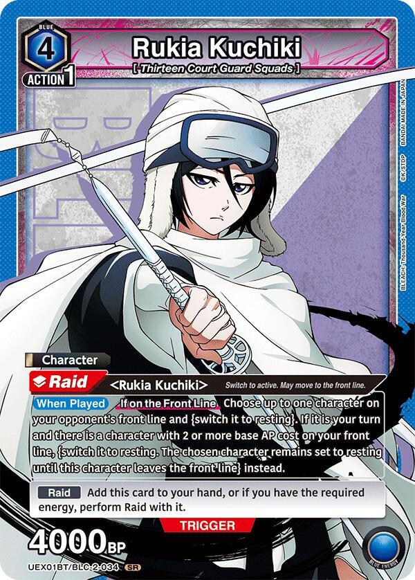 Union Arena - Rukia Kuchiki (034) - UEX01BT: BLEACH: Thousand - Year Blood War Vol.2 (UEX01BT) by TCGDON on MYNTED