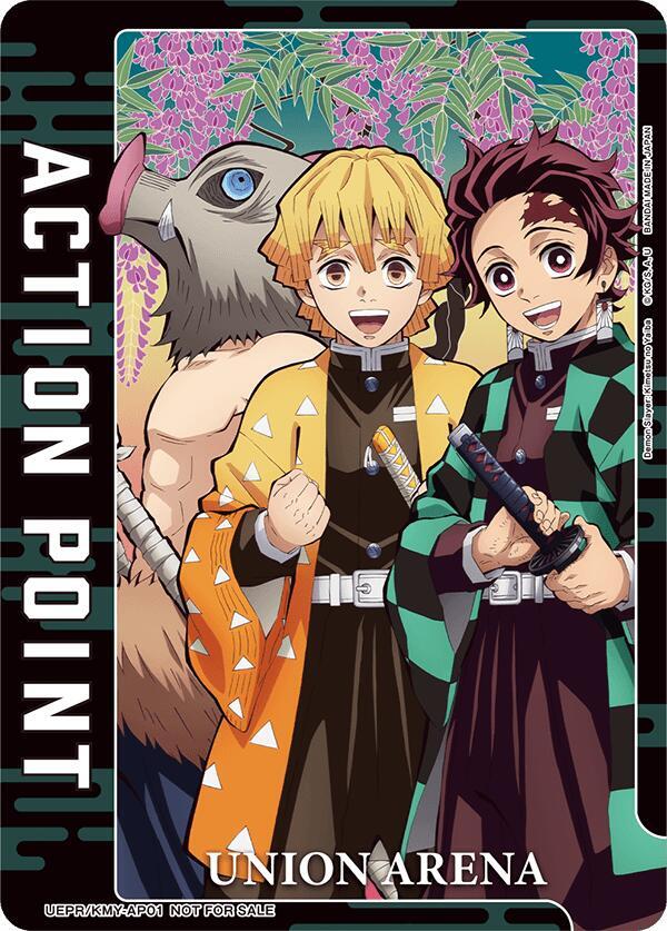 Union Arena - Trio - Action Point Card (AP01) (Demon Slayer) (Foiled) - Union Arena Promotion Cards (UEPR) by TCGDON on MYNTED