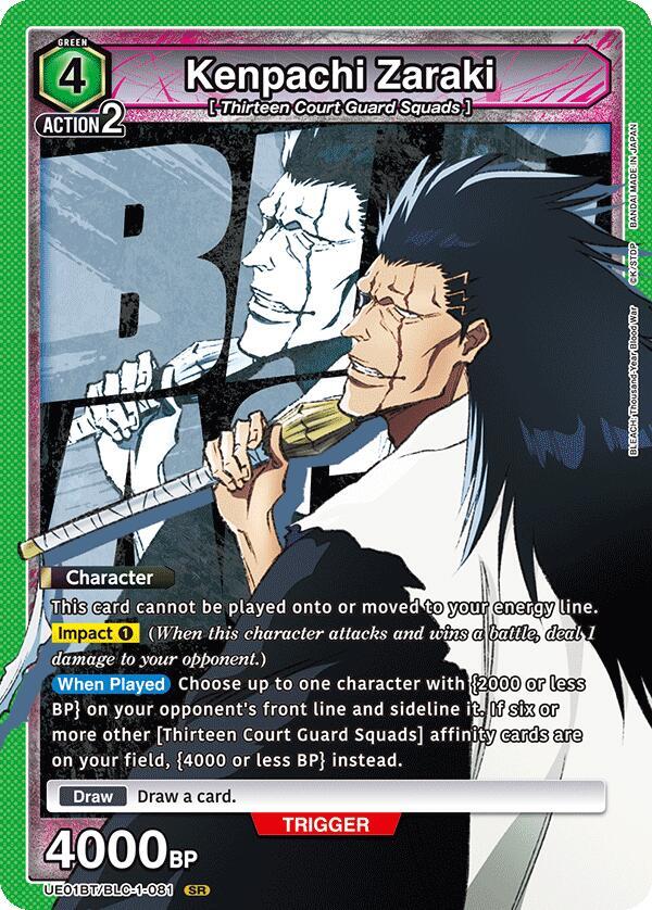 Union Arena UE01BT Bleach Kenpachi Zaraki 081 by Apex Cards on MYNTED