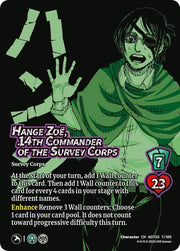 UniVersus Attack on Titan: Apocalypse AOT03 Hange Zoe, 14th Commander of the Survey Corps by Apex Cards on MYNTED