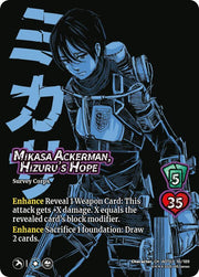 UniVersus Attack on Titan: Apocalypse AOT03 Mikasa Ackerman, Hizuru's Hope by Apex Cards on MYNTED