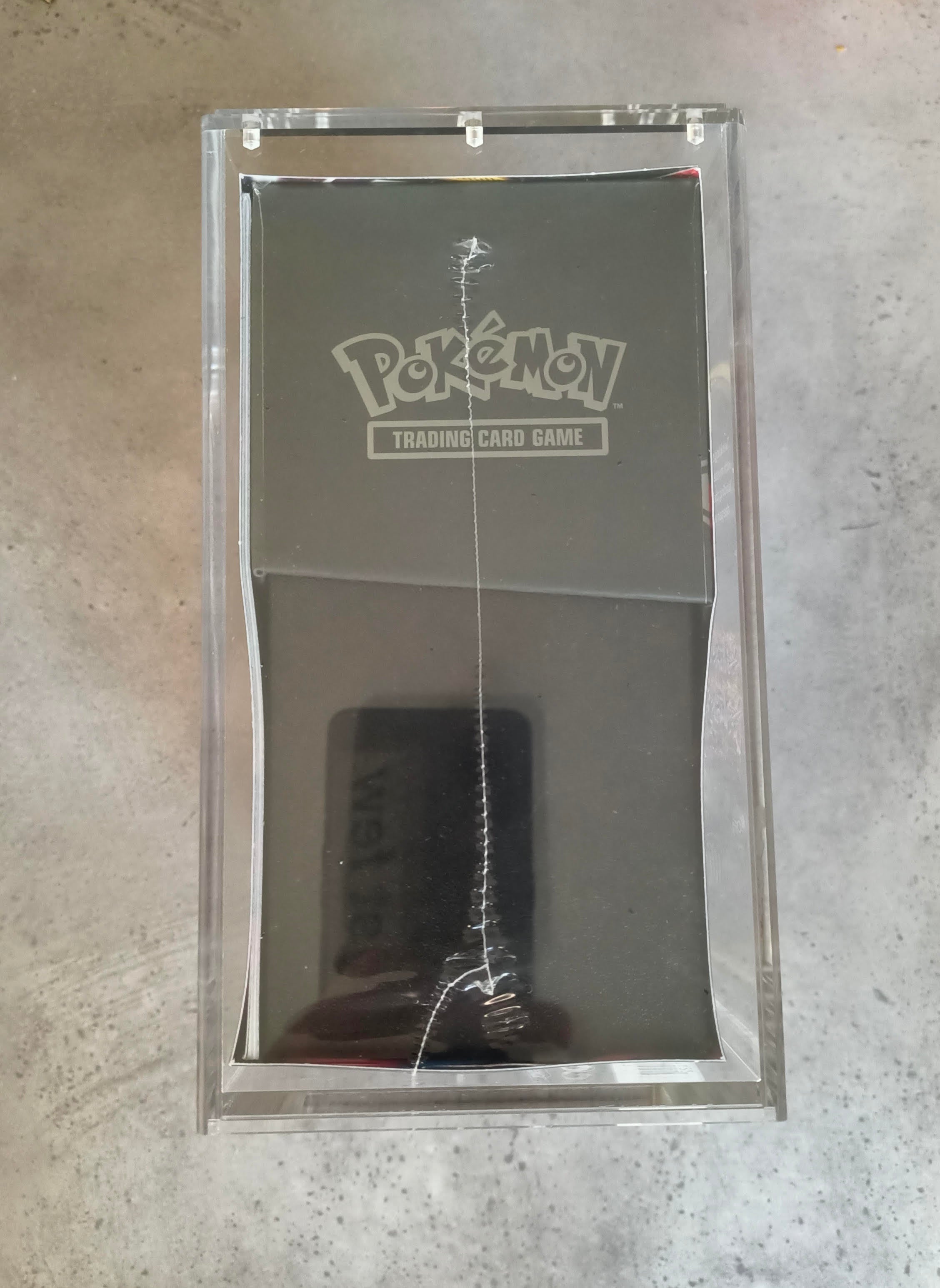 PITCH BLACK ETB SEALED WITH PREMIUM  ACRYLIC CASE INCLUDED
