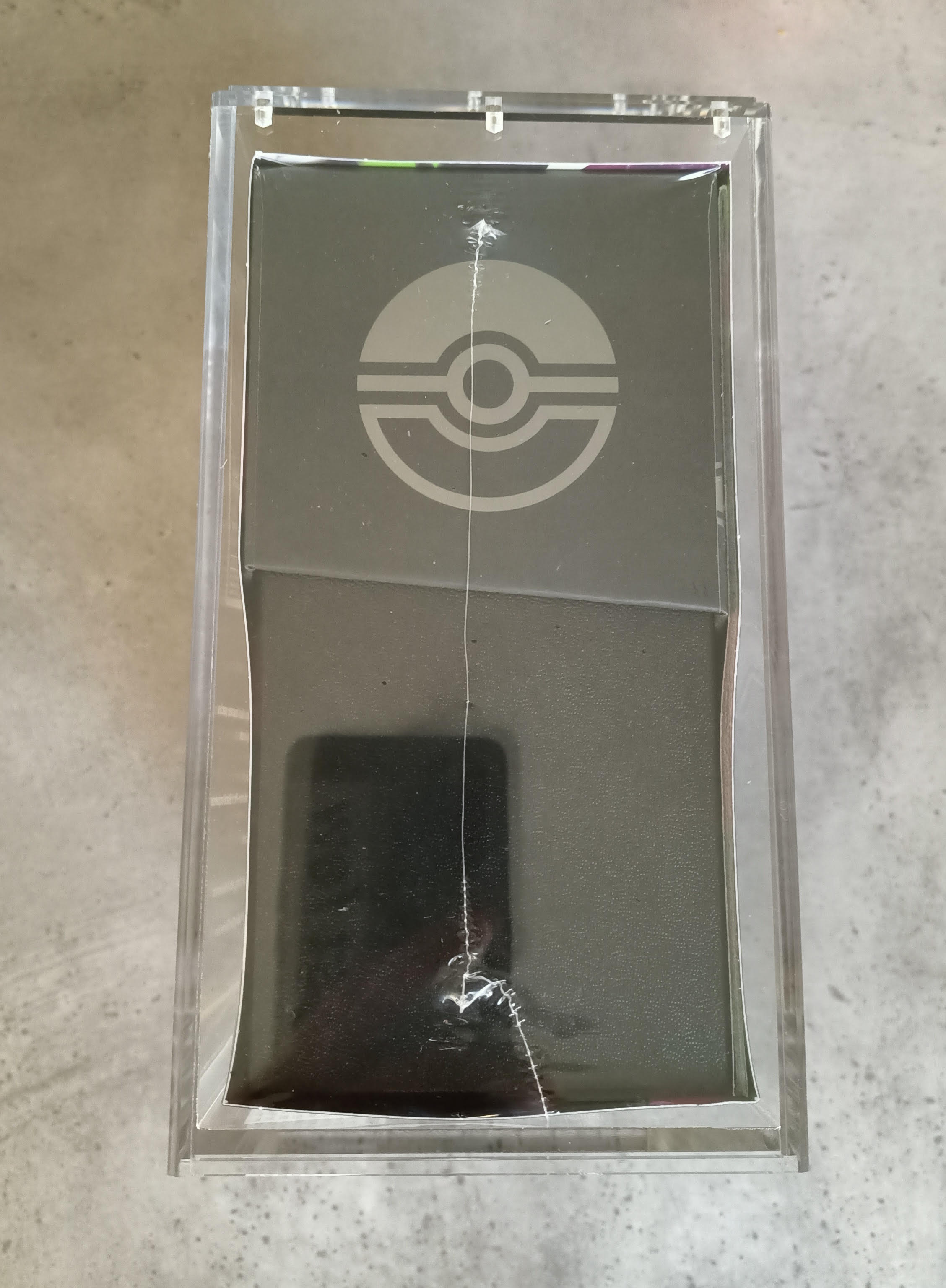 PITCH BLACK ETB SEALED WITH PREMIUM  ACRYLIC CASE INCLUDED