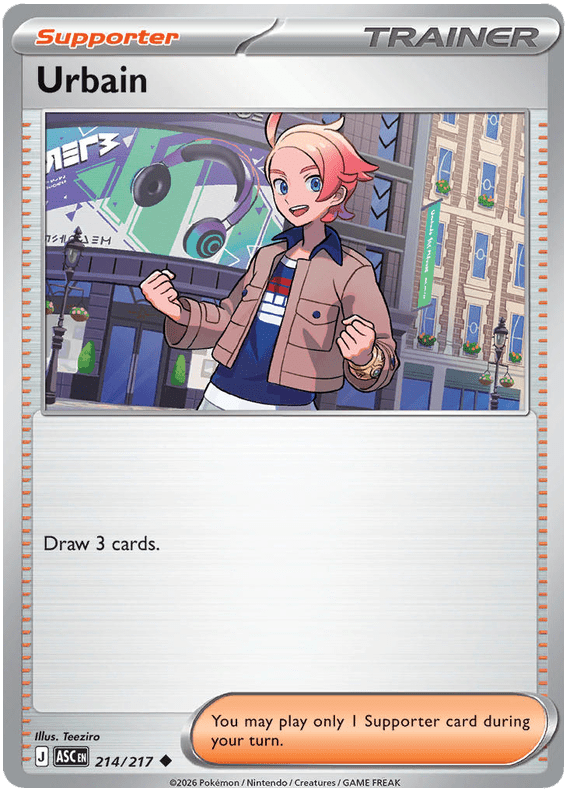 Urbain 214/217 Reverse Holo | Mega Evolution – Ascended Heroes by Worth the XP on MYNTED