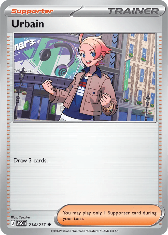 Urbain Ascended Heroes Uncommon 214/217 by PokeMagic on MYNTED