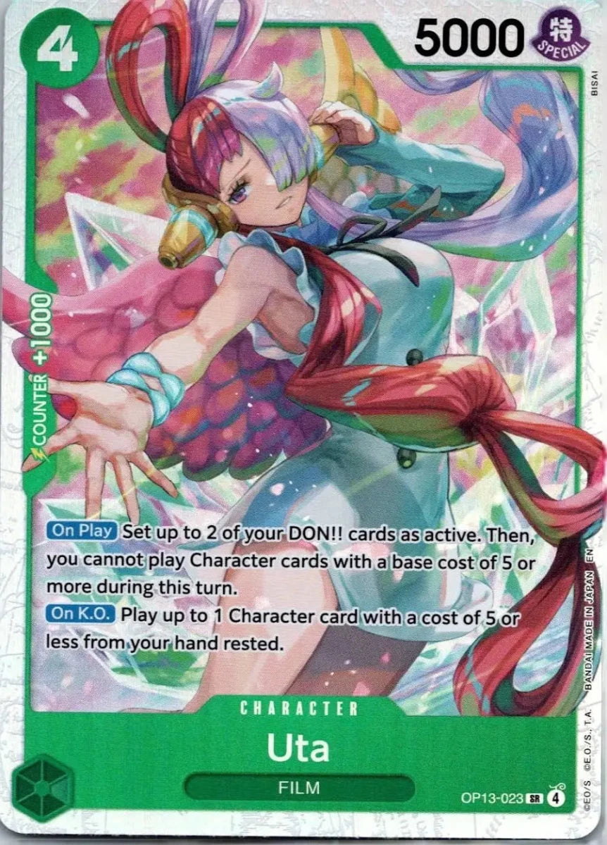 Uta (SR) OP13 - 023 One Piece Card Carrying On His Will English by Coolectibles on MYNTED