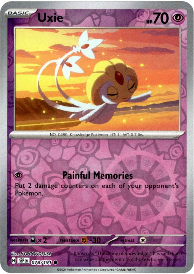 Uxie [Reverse Holo] 78 Pokemon Surging Sparks by Moe‘s Vault on MYNTED