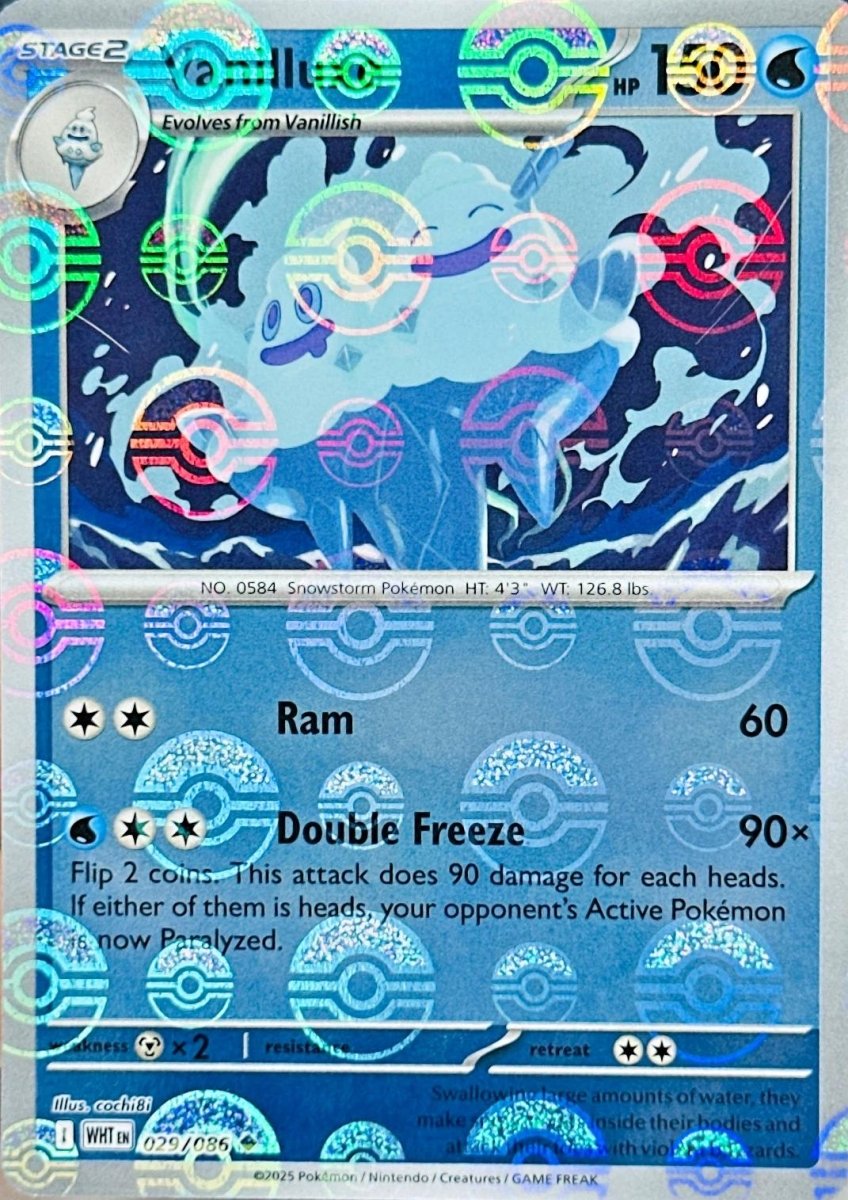 Vanilluxe - 029/086 (Poke Ball Pattern) - SV: White Flare (WHT) by SAFAQATI on MYNTED