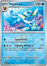 Vaporeon - 022/131 (Master Ball Pattern) - SV: Prismatic Evolutions (PRE) by SAFAQATI on MYNTED