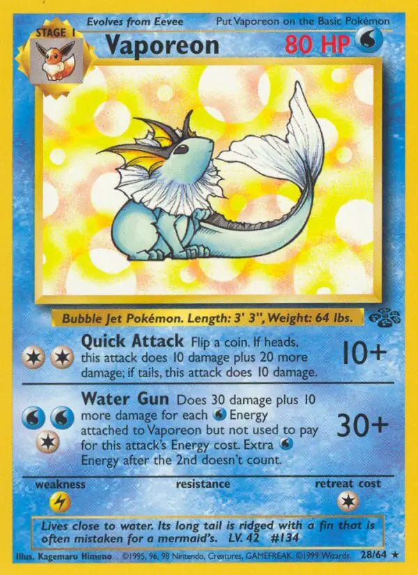 Vaporeon 28/64 - Jungle by shad0wknightTCG on MYNTED