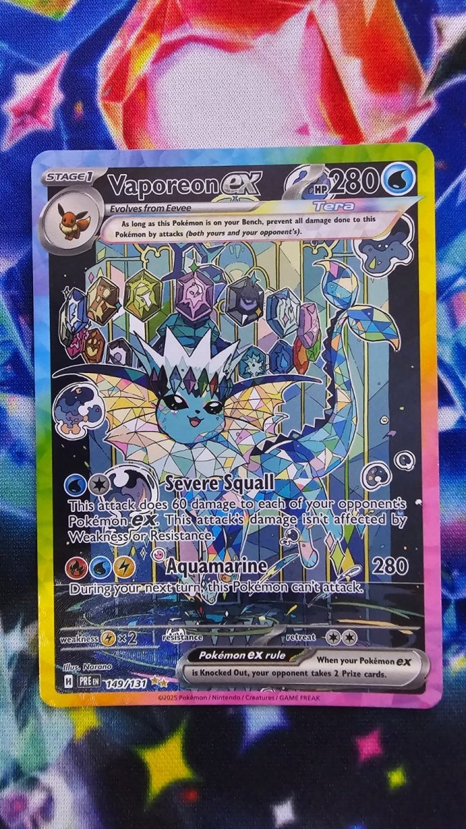 Vaporeon EX 149/131 - Prismatic Evolutions - Special Illustration Rare by Light Collectibles on MYNTED