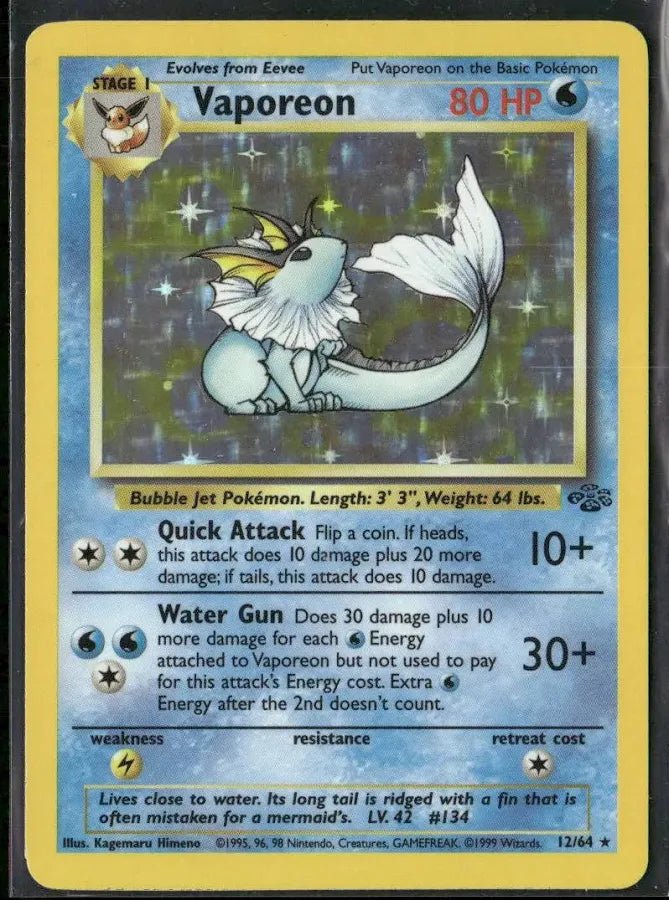 Vaporeon - Jungle - HR 12 - English - LP by MechaKai Collectibles on MYNTED
