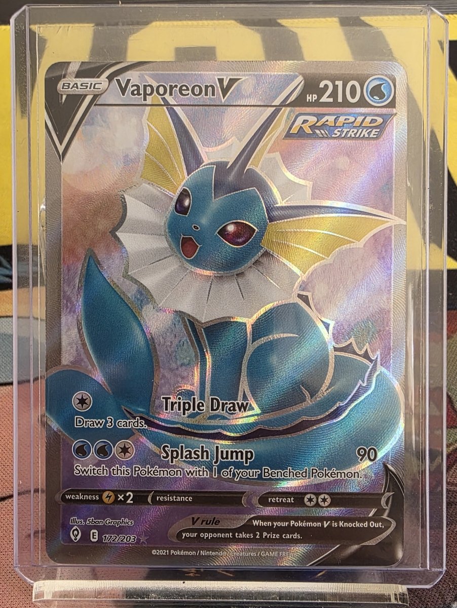 Vaporeon V (Full Art) 172/203 - Evolving Skies by shad0wknightTCG on MYNTED