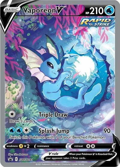 Vaporeon V SWSH181 (Sword & Shield Promo) by PokeMagic on MYNTED