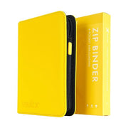 Vault X - 4 Pocket Trading Card ZIP Binder - 20 Side Loading Pages - 160 Cards (Yellow) by The Archive Stop on MYNTED