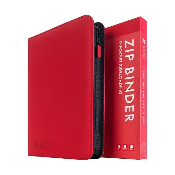 Vault X 9 Pocket Trading Card Zip Binder - 360 Cards (Side Loading) by The Archive Stop on MYNTED