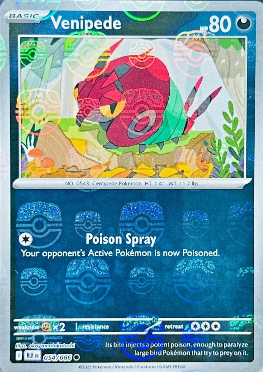 Venipede (Master Ball) 054 - Black Bolt (BLK) by SAFAQATI on MYNTED
