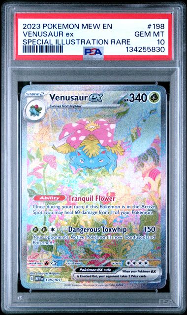 Venusaur Ex 198/165 - 151 - Special Illustration Rare PSA 10 by Light Collectibles on MYNTED