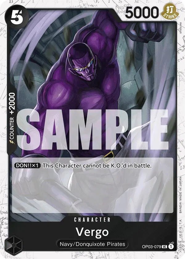 Vergo (Jolly Roger Foil) Premium Booster UC OP03 - 079 by Schmutzfink TCG on MYNTED