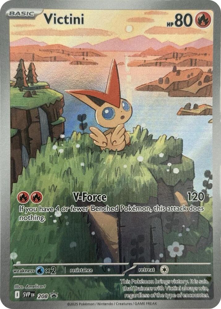 Victini - 208 - SV: Scarlet & Violet Promo Cards (SVP) by Poké Dubai on MYNTED