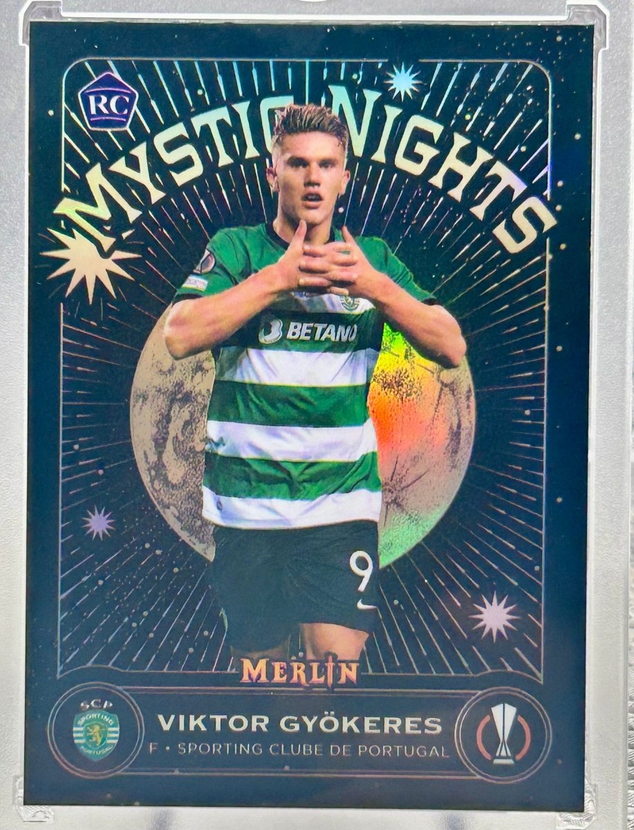 Victor Gyokeres 2023 - 24 Topps Merlin UEFA Mystic Nights by Rip and Collect on MYNTED
