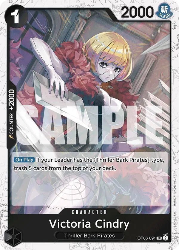 Victoria Cindry (Jolly Roger Foil) Premium Booster UC OP06 - 091 by Schmutzfink TCG on MYNTED