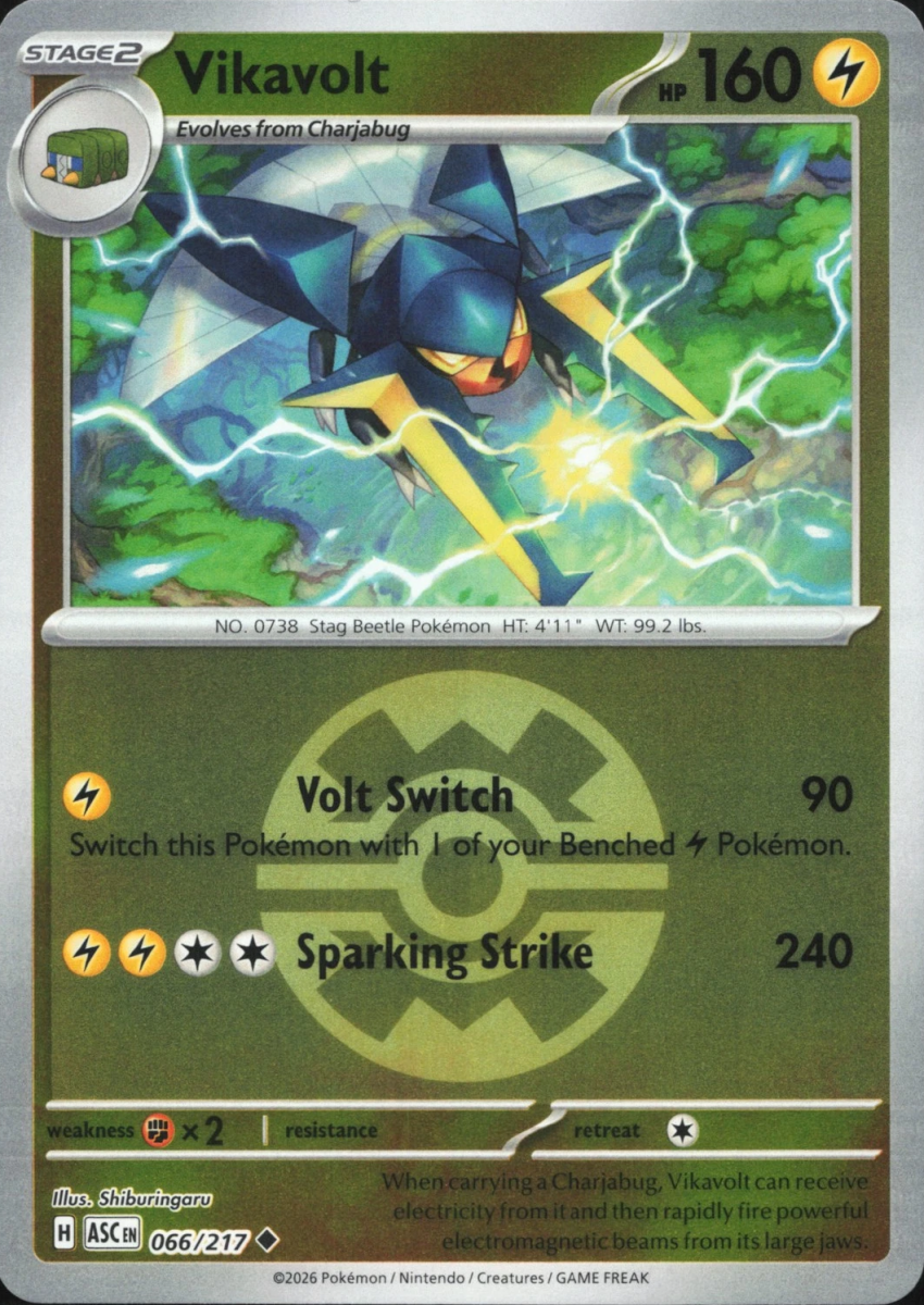 Vikavolt - 066/217 (Quick Ball) - ME: Ascended Heroes (ASC) by SAFAQATI on MYNTED