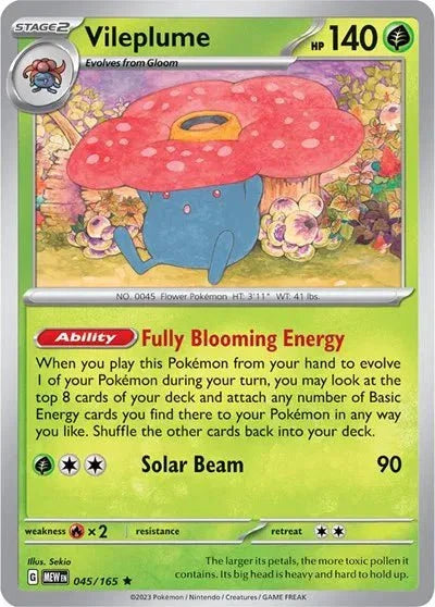Vileplume - 045/165 - Holofoil by The Archive Stop on MYNTED
