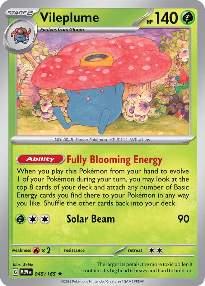 Vileplume SV: 151 Rare • 045/165 Holofoil by Shark Pop Culture on MYNTED