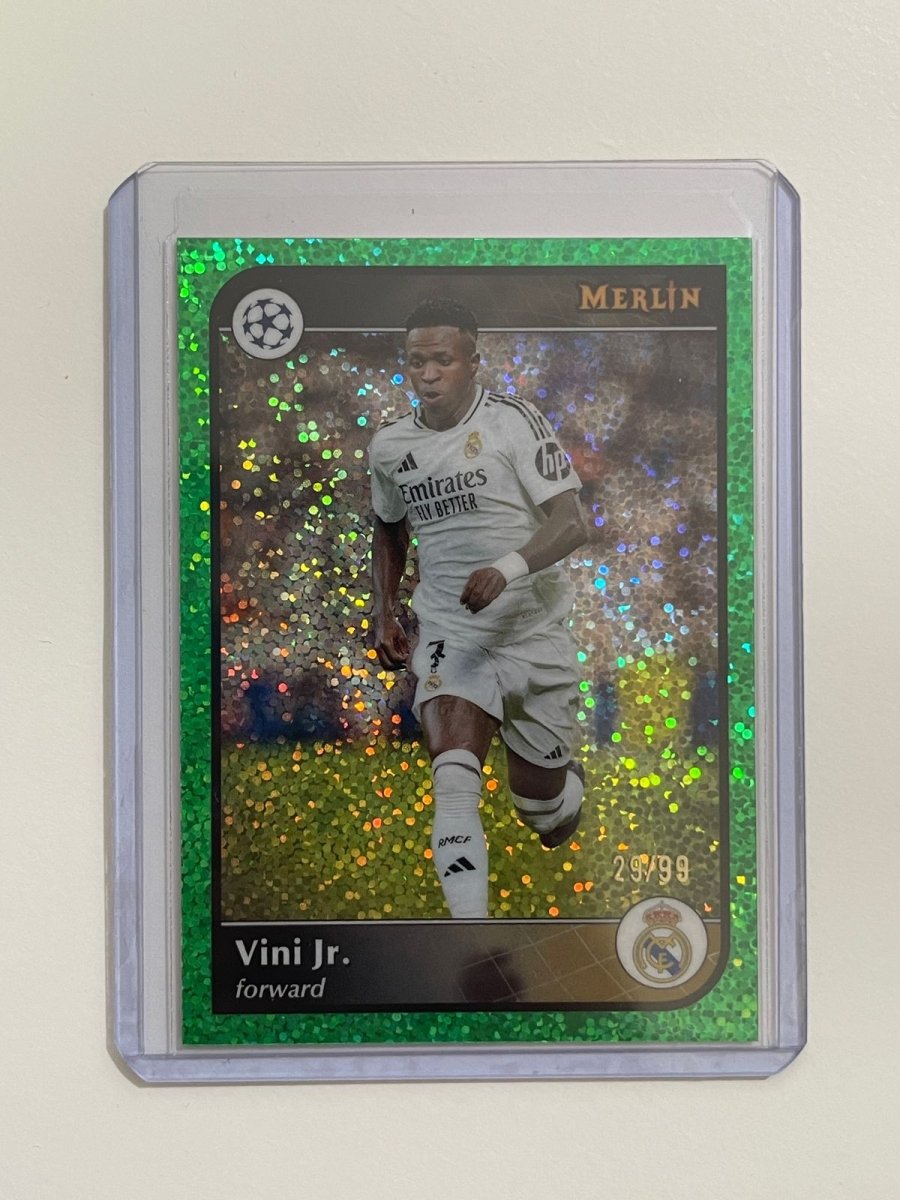 Vini Jr. - 2024 - 25 Topps Merlin UEFA Champions League Speckle Green /99 by Card Market Ahuy on MYNTED