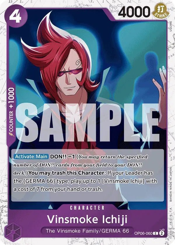 Vinsmoke Ichiji (OP06 - 060) (Jolly Roger Foil) Premium Booster C OP06 - 060 by Schmutzfink TCG on MYNTED