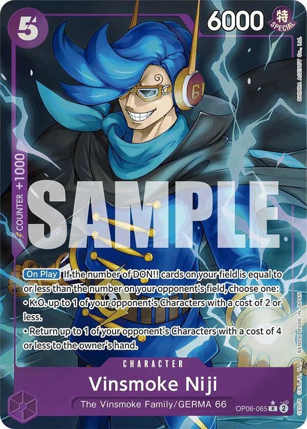 Vinsmoke Niji (OP06 - 065) (Alternate Art) Premium Booster R OP06 - 065 by Schmutzfink TCG on MYNTED
