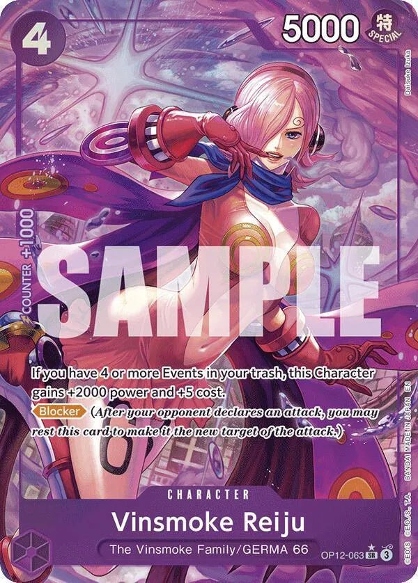 Vinsmoke Reiju (Alternate Art) Legacy of the Master SR OP12 - 063 by Schmutzfink TCG on MYNTED