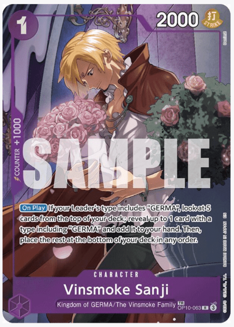 Vinsmoke Sanji (TR) - Legacy of the Master (OP12) by Nekohime TCG on MYNTED