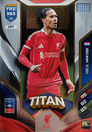 Virgil Van Dijk Titan Liverpool LIV7 - Panini Fifa 365 Adrenalyn XL 2026. by shad0wknightTCG on MYNTED