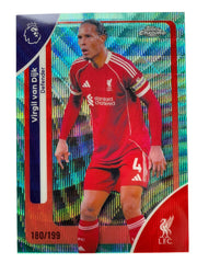 Virgil van Dijk - Aqua Wave /199 - Liverpool - Topps Chrome Premier League 25/26
