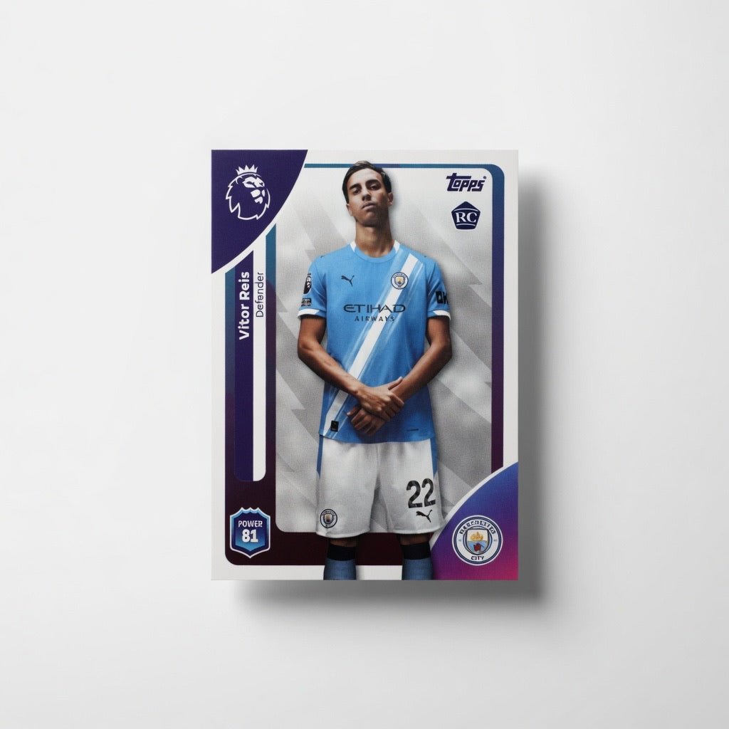 Vitor Reis 185 — 2025 - 26 Topps Premier League — Manchester City Rookie Card by KitRoom Cards on MYNTED